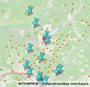 Mappa Via dei caduti, 38042 Baselga di Piné TN, Italia (4.87643)