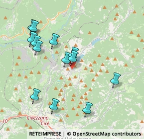 Mappa Via dei caduti, 38042 Baselga di Piné TN, Italia (3.94462)