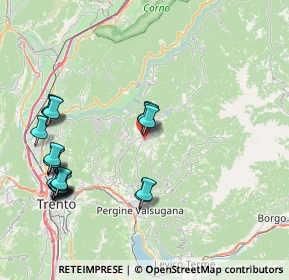 Mappa Via dei caduti, 38042 Baselga di Piné TN, Italia (9.1925)