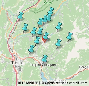 Mappa Via dei caduti, 38042 Baselga di Piné TN, Italia (6.08533)