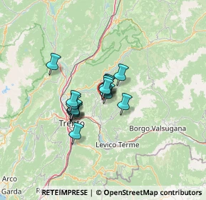 Mappa Via dei caduti, 38042 Baselga di Piné TN, Italia (7.892)