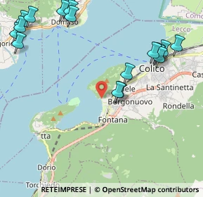Mappa Via Montecchio Sud, 23823 Colico LC, Italia (2.836)