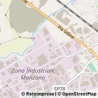 Hartă Manzano