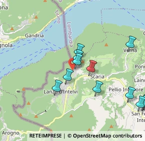 Mappa Viale Guglielmo Poletti, 22024 Lanzo D'intelvi CO, Italia (2.11833)