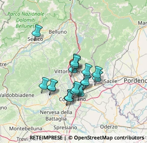 Mappa Via F. Turati, 31029 Vittorio Veneto TV, Italia (9.96842)
