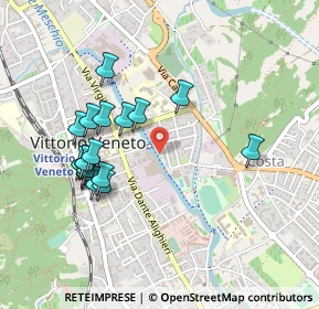 Mappa Via F. Turati, 31029 Vittorio Veneto TV, Italia (0.4555)