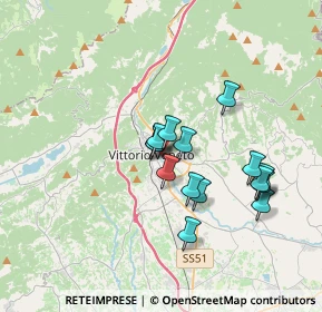 Mappa Via F. Turati, 31029 Vittorio Veneto TV, Italia (2.87733)