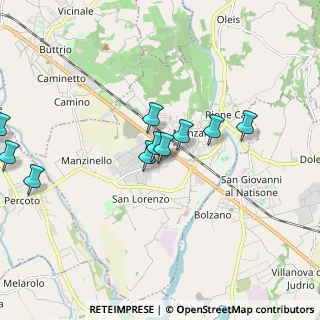 Mappa Via Pietro Maroncelli, 33044 Manzano UD, Italia (2.07636)