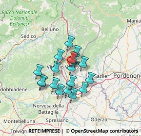 Mappa Via Anzano, 31012 Cappella Maggiore TV, Italia (9.76889)