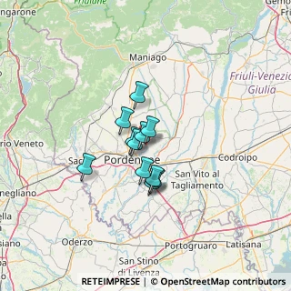 Mappa Via Traversagna, 33084 Cordenons PN, Italia (7.99364)