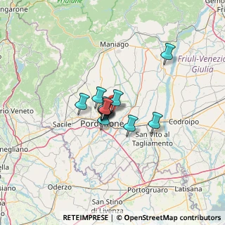 Mappa Piazza Donatori AVIS-AIDO, 33084 Cordenons PN, Italia (7.20333)