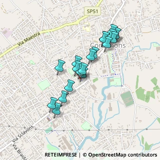 Mappa Piazza Donatori AVIS-AIDO, 33084 Cordenons PN, Italia (0.3865)