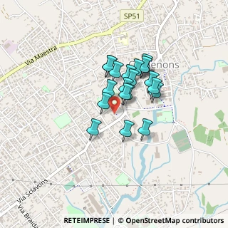 Mappa Piazza Donatori AVIS-AIDO, 33084 Cordenons PN, Italia (0.289)