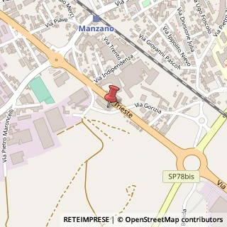 Mappa Via Trieste, 2/F, 33044 Manzano, Udine (Friuli-Venezia Giulia)
