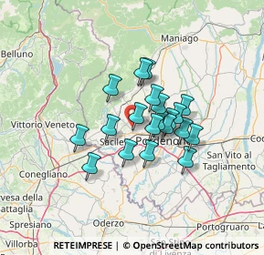 Mappa Via Giacomo Leopardi, 33074 Fontanafredda PN, Italia (9.3115)