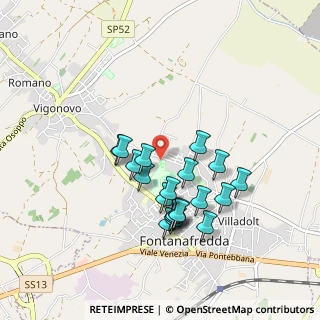 Mappa Via Giacomo Leopardi, 33074 Fontanafredda PN, Italia (0.7895)