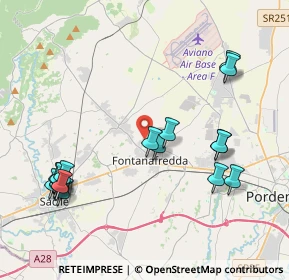 Mappa Via Giacomo Leopardi, 33074 Fontanafredda PN, Italia (4.53471)