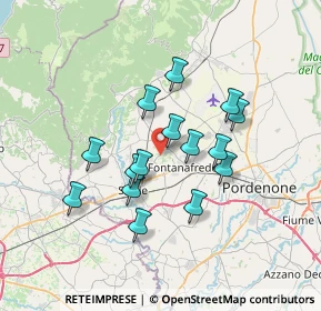 Mappa Via Brigata Osoppo, 33074 Fontanafredda PN, Italia (5.782)