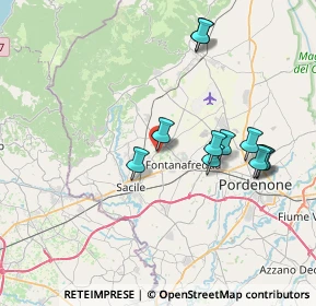 Mappa Via Brigata Osoppo, 33074 Fontanafredda PN, Italia (7.19455)