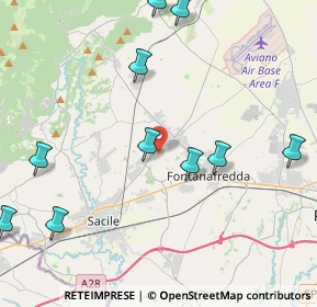 Mappa Via Brigata Osoppo, 33074 Fontanafredda PN, Italia (5.38273)