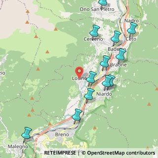 Mappa Via Valeriana, 25050 Losine BS, Italia (2.32667)