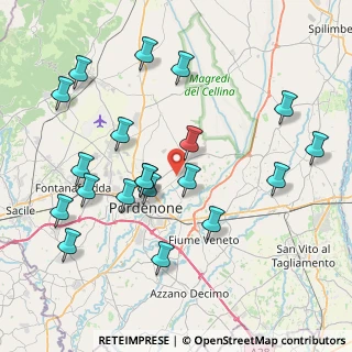 Mappa 33084 Cordenons PN, Italia (8.5255)