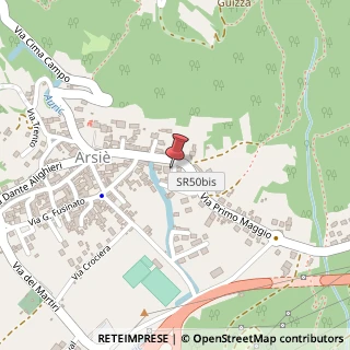 Mappa Via I° Magio, 12, 32030 Arsiè, Belluno (Veneto)