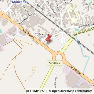Mappa Via Trieste, 17, 33044 Manzano, Udine (Friuli-Venezia Giulia)