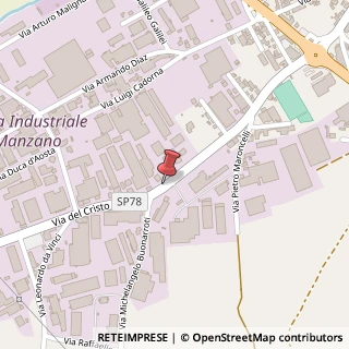Mappa Via del Cristo,  64, 33044 Manzano, Udine (Friuli-Venezia Giulia)