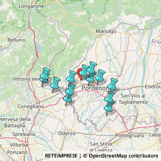 Mappa Via Anello del Sole, 33074 Fontanafredda PN, Italia (10.56)