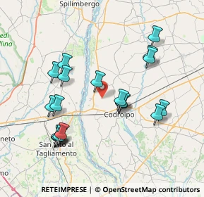 Mappa Via San Rocco, 33033 Codroipo UD, Italia (7.61421)