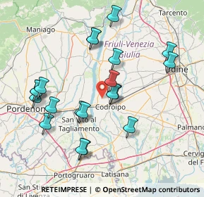 Mappa Via San Rocco, 33033 Codroipo UD, Italia (15.3525)