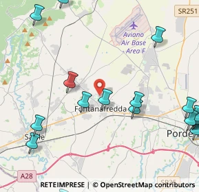 Mappa Viale dello Sport, 33074 Fontanafredda PN, Italia (5.86882)