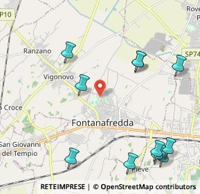 Mappa Viale dello Sport, 33074 Fontanafredda PN, Italia (2.61545)