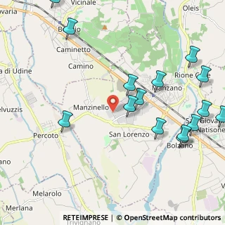 Mappa Via M, 33044 Manzano UD, Italia (2.58333)