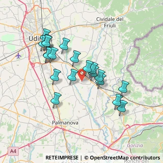 Mappa Via Michele Thonet, 33044 Manzano UD, Italia (6.7075)
