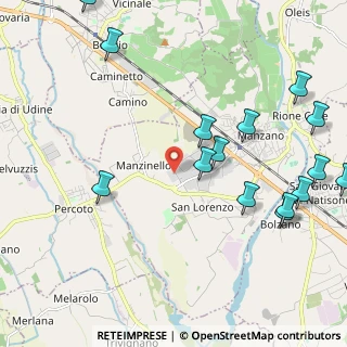 Mappa Via Michele Thonet, 33044 Manzano UD, Italia (2.63067)