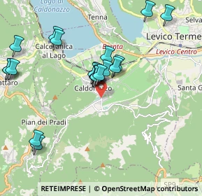 Mappa Via Caorso, 38052 Caldonazzo TN, Italia (1.998)