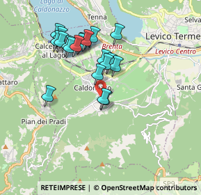 Mappa Via Caorso, 38052 Caldonazzo TN, Italia (1.628)