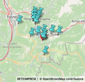 Mappa Via Caorso, 38052 Caldonazzo TN, Italia (5.554)