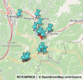 Mappa Via Caorso, 38052 Caldonazzo TN, Italia (6.35176)