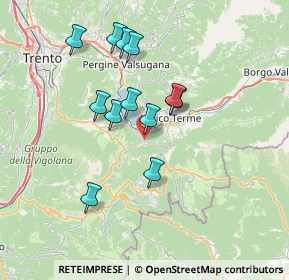 Mappa Via Caorso, 38052 Caldonazzo TN, Italia (6.19667)