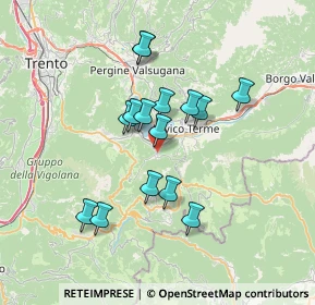 Mappa Via Caorso, 38052 Caldonazzo TN, Italia (5.86067)