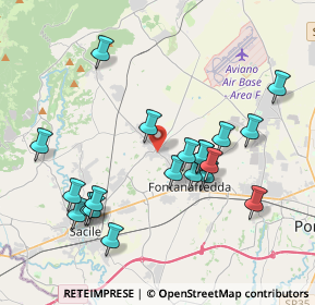 Mappa Via Gioacchino Rossini, 33074 Fontanafredda PN, Italia (3.8895)