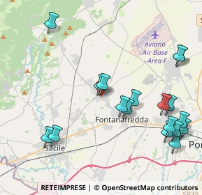 Mappa Via Gioacchino Rossini, 33074 Fontanafredda PN, Italia (4.755)