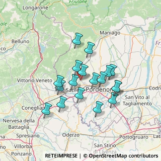 Mappa Via Gioacchino Rossini, 33074 Fontanafredda PN, Italia (11.41333)