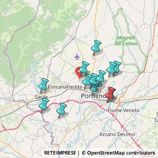 Mappa Via Valessa, 33080 Roveredo in Piano PN, Italia (6.07643)