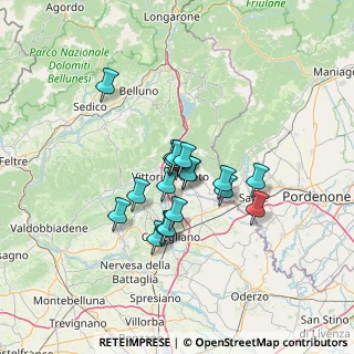 Mappa Via Dalmazia, 31029 Vittorio Veneto TV, Italia (9.36944)