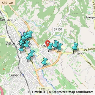 Mappa Via Dalmazia, 31029 Vittorio Veneto TV, Italia (0.957)