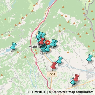 Mappa Via Dalmazia, 31029 Vittorio Veneto TV, Italia (2.9345)